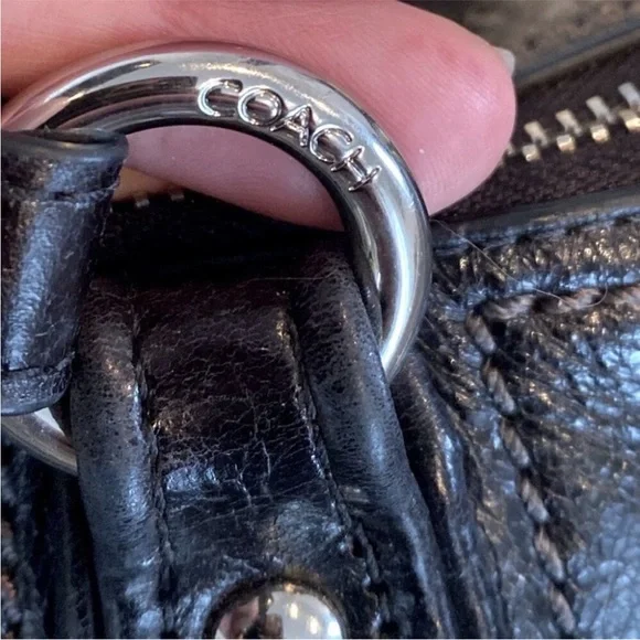 Coach Poppy Glam Shoulder Tote with Front Zip Pocket and Tags NWOT - Picture 5 of 11